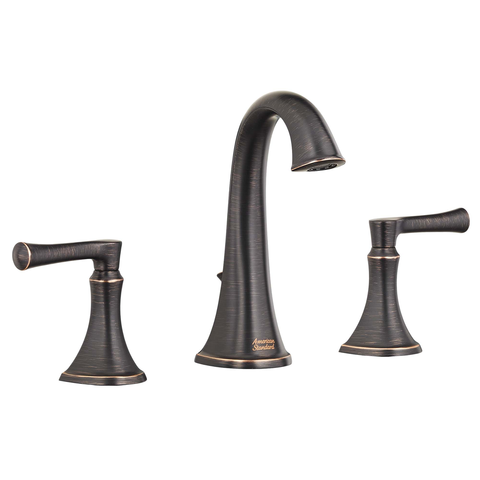 Estate 8 Inch Widespread 2 Handle Bathroom Faucet 12 gmp 45 L min With Lever Handles LEGACY BRONZE